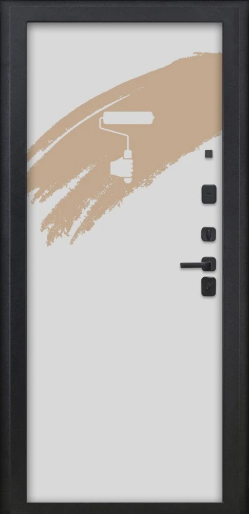 Входная дверь ДвериПРО Л-3б Под покраску DPRO226186 внутренняя сторона