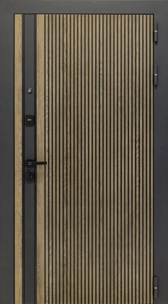 Входная дверь ДвериПРО Rosna Алиса (16мм, ПВХ софт грей, зеркало) DPRO200965 внешняя сторона